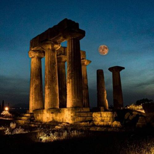 Aνεξάρτητη Παραδοσιακή Πέτρινη Κατοικία Corinth Exterior photo